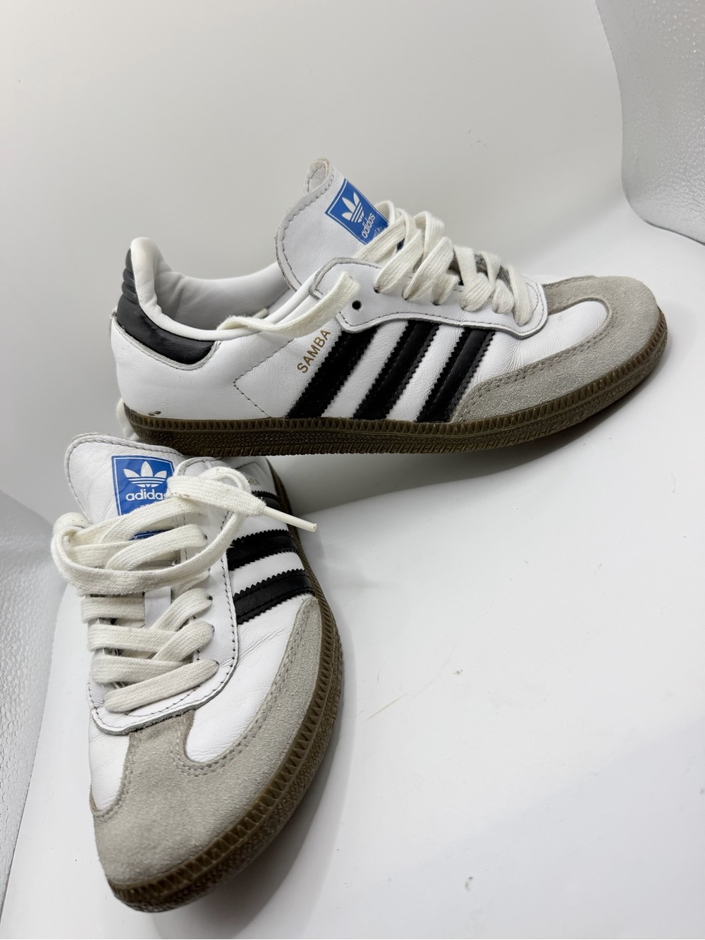 adidas Samba Sneakers in White, Black and Gray